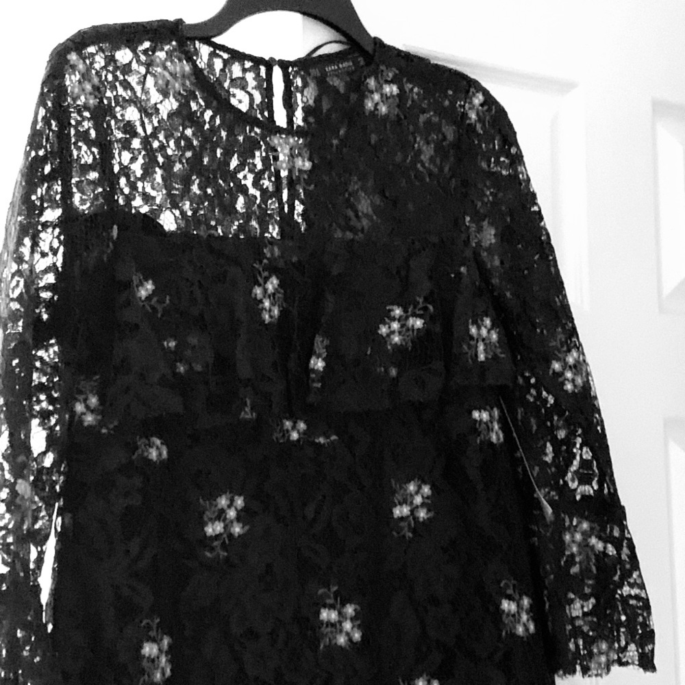 Black lace Teen party dress